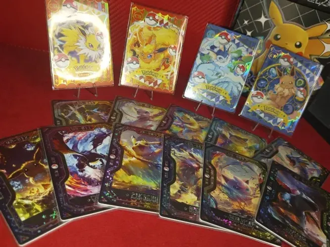 Lote de 11Cartas Mengka 2 Raridade UR (incompleta)+ Brinde (Eeveelutions de Kanto)