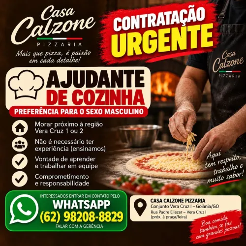 Contrata -se ajudante de cozinha