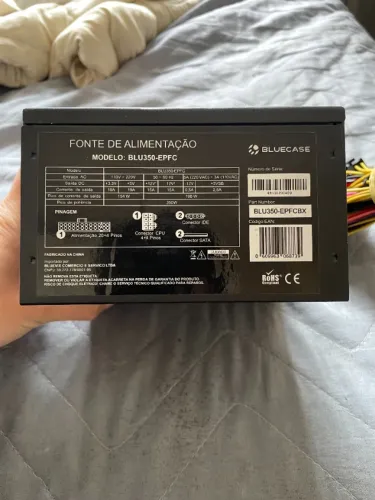Fonte 350W Com PFC Ativo Bluecase