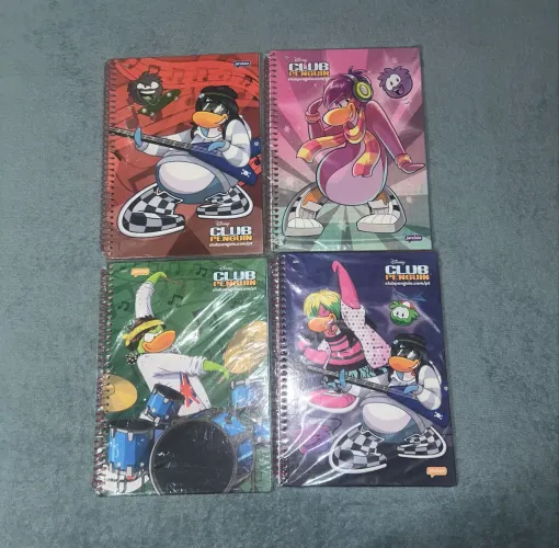 club penguin 4 cadernos jandaia