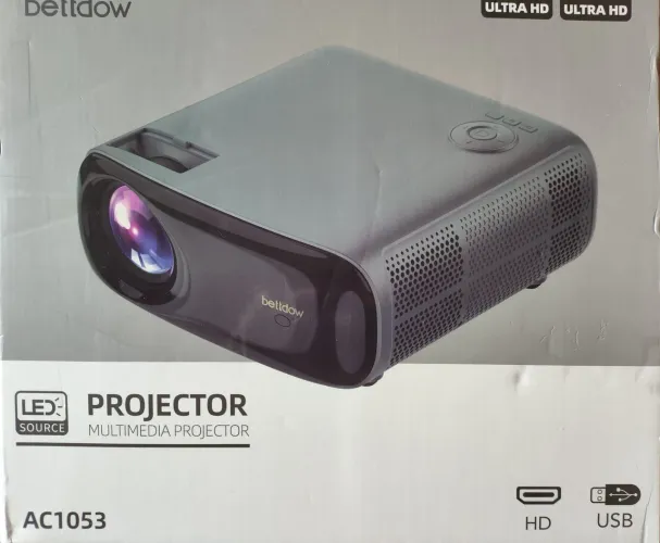 Projeto bettdow 22000 lm ultra HD 4k 1080P modelo AC1053 novo sem uso