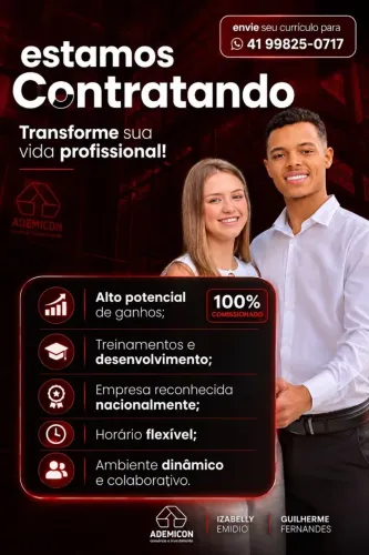 VENHA TRABALHAR CONOSCO