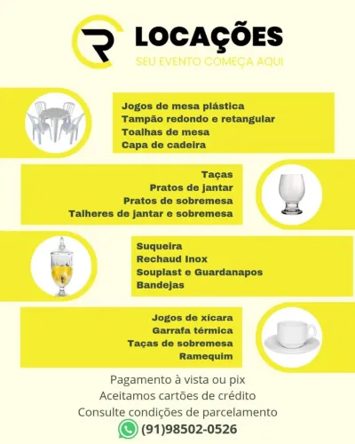 LOCAÇÃO PARA EVENTOS