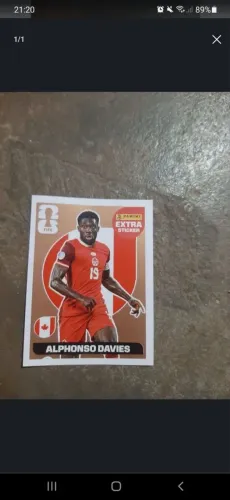 Figurinha da copa do mundo de 2026 de alphonso Davies bronze 