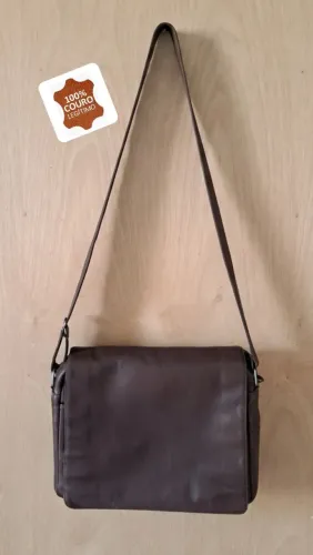 Bolsa Carteiro Couro Legítimo