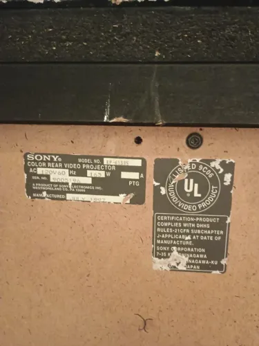 Tv Sony retroprojetor modelo KP-61S35