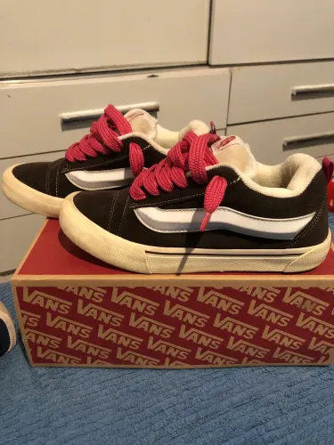 Tênis vans knu café/pink 