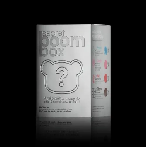 Gloss labial ursinho chaveiro colecionável SECRET BOOM BOX