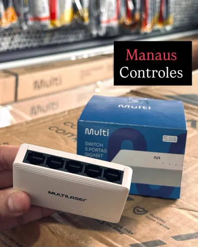 Switch Gigabit de 5 Portas RJ45 10/100/1000 Mbps