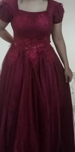 Vestido de festa longo MARSALA (38/40)