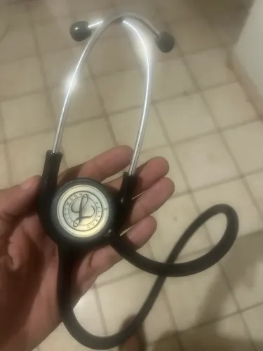 Estetoscópio Solventum Littmann® Classic III? Cor Preto e Prata com Olivas