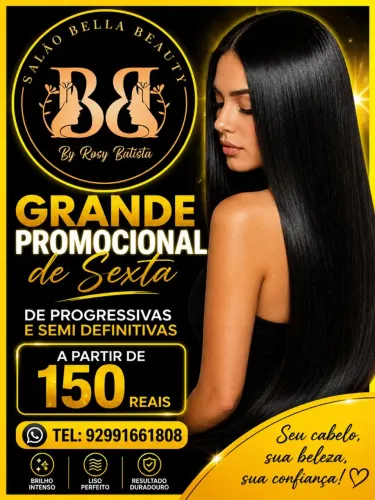 Bella beuaty salão. Promoções especiais.