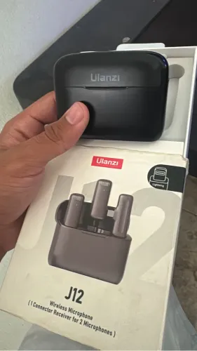 Microfone Sem Fio Ulanzi J12 Lightning - Duplo para iPhone