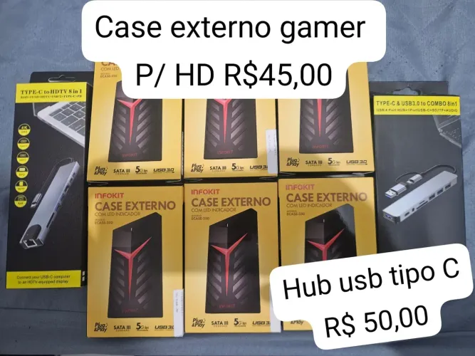 Case Externo Gamer p/HD