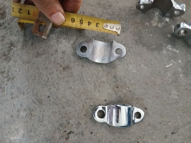 Braçadeira inox para moto custom