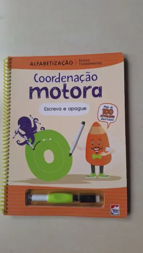 Livro Ensino Fundamental Alfabetização Escreva e Apague: Coordenação Motora