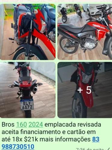 Bros 160 2024 emplacada toda ok $21.500