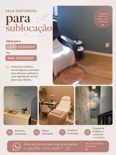 Sublocação para LASH OU NAIL