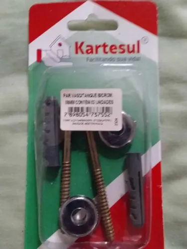 Vendo parafusos para fixar vaso sanitário