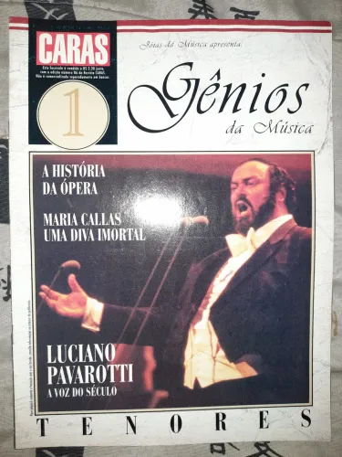 Revista CARAS Anos 90 Fascículos 1, 2 e 3 Gênios da Música TENORES