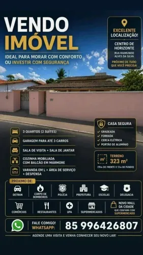 Excelente imóvel (casa) no Centro de Horizonte-CE