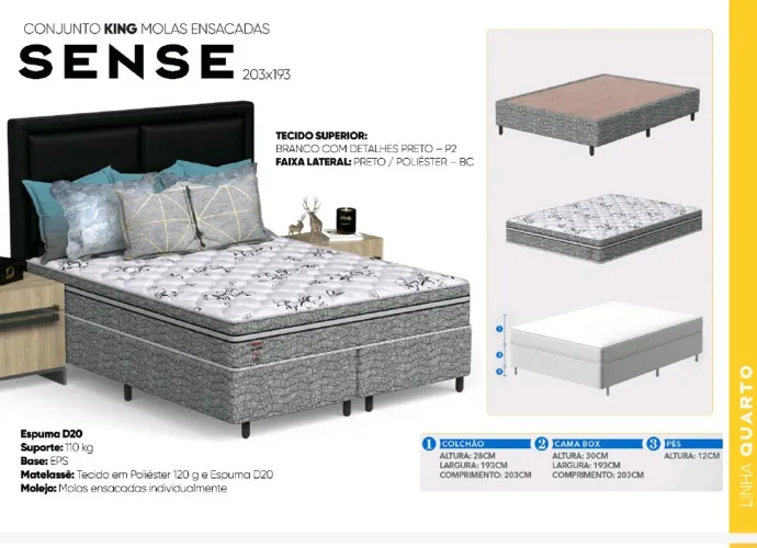 Conjunto box silver molas ensacadas