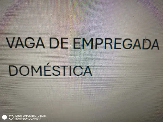 Emprego de Doméstica.