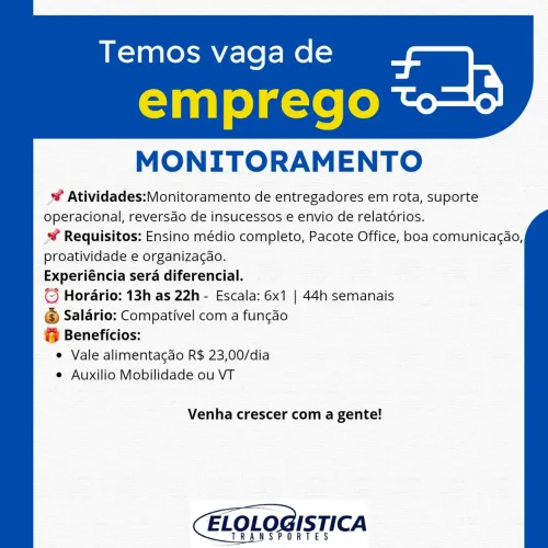 Auxiliar de Monitoramento de Frota