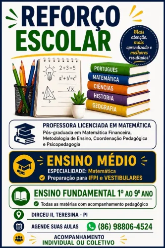 Reforço escolar- Matemática