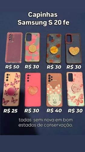 capinhas celular Samsung S20 fe