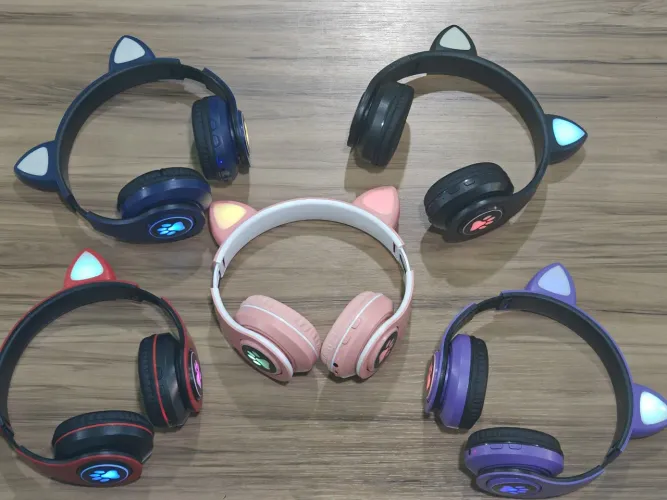 Fone de ouvido gatinho Bluetooth - entrega em slz e região 