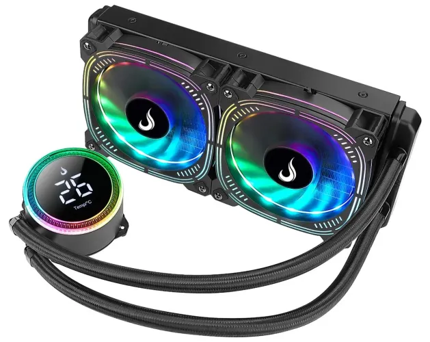 Watercooler rise aura ice preto 240mm argb