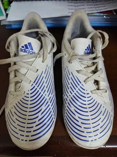 chuteira adidas predator edge 1 branca numero 30