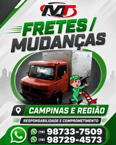 Mudanças e carretos campinas e região aceito cartão de crédito