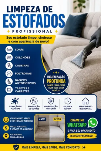 Higienização de estofados apartir de 25$