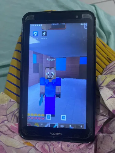 Tablet com desfeito