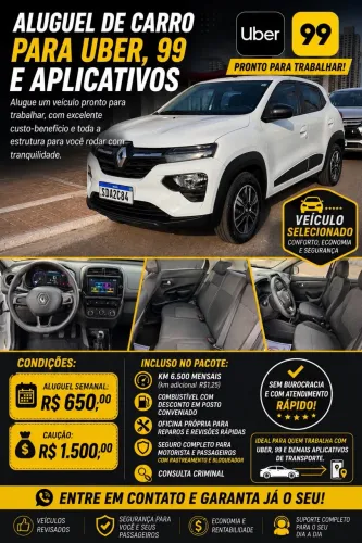 Renault Kwid Intense 1.0 Flex 12V 5P Mec. 2024