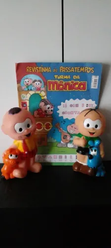 Bonecos Cebolinha e Cascão 