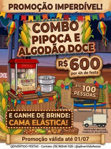 Pipoca e algodão doce 