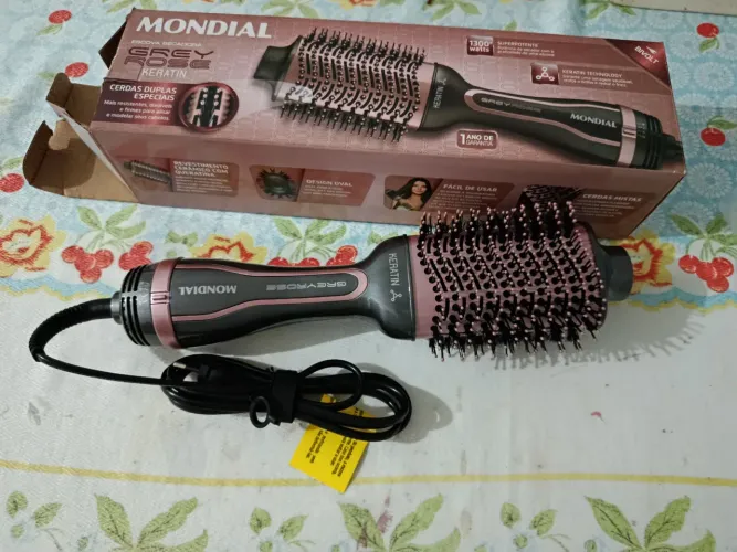 ESCOVA SECADORA MONDIAL GREY ROSE
