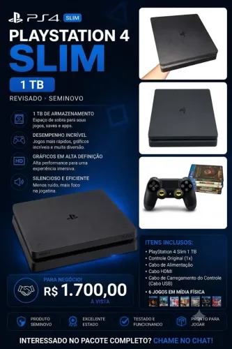PLAYSTATION 4. SLIM 1TB KIT COMPLETO