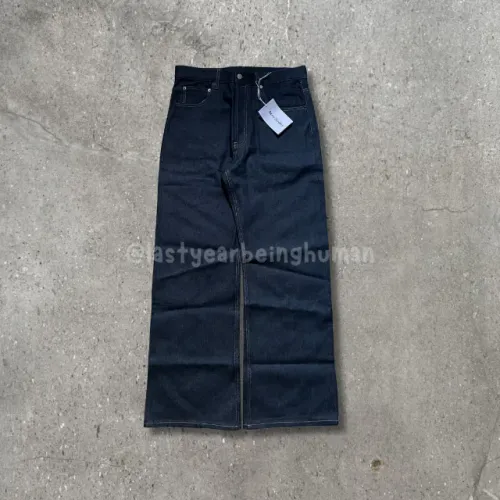 calça acne studios 2021m em raw loose fit jeans
