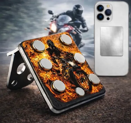 Suporte de celular para moto com 6 ímãs
