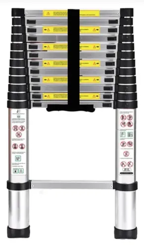 Escada Telescópica 3,8 Metros Alumínio 13 Degraus