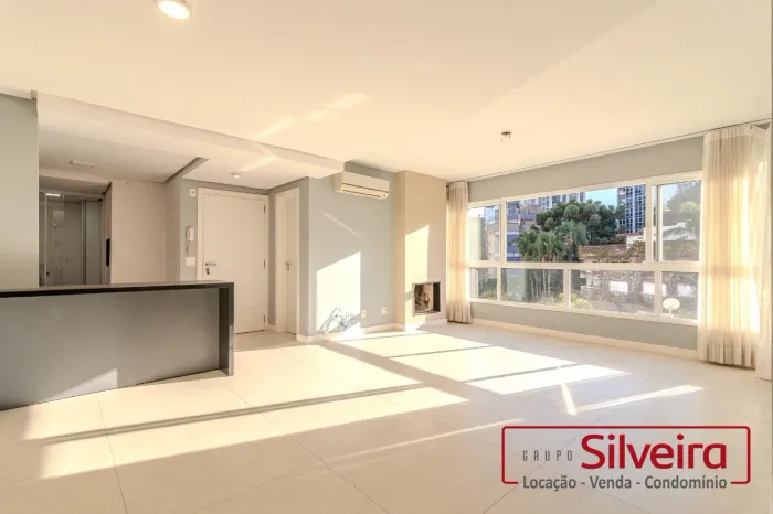 APARTAMENTO SEMI MOBILIADO PARA ALUGAR COM 3 DORMITÓRIOS, SACADA COM CHURRASQUEIRA E 2 VAG
