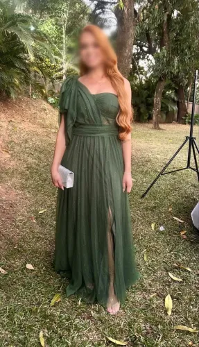 Vestido verde oliva 