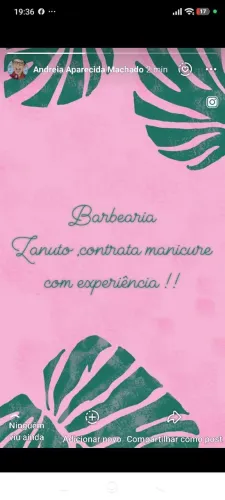 Barbearia Zanuto contrata manicure com experiência,zona norte Londrina ,somente interessad