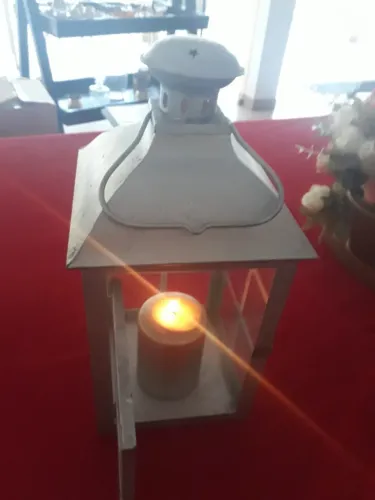 luminárias lampião de alumínio para velas de leds