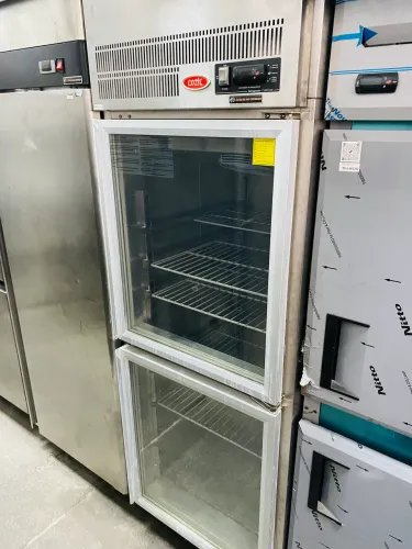 Refrigerador inox 02 portas expositor Cozil 