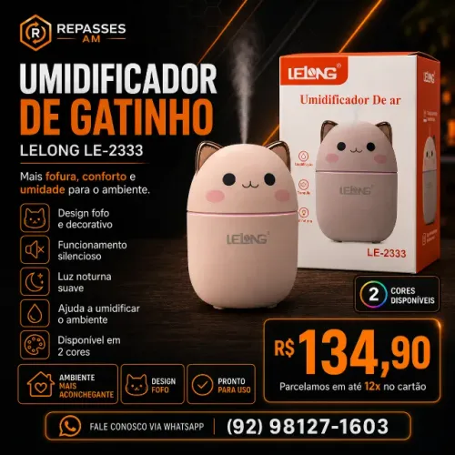 Umidificador de Gatinho